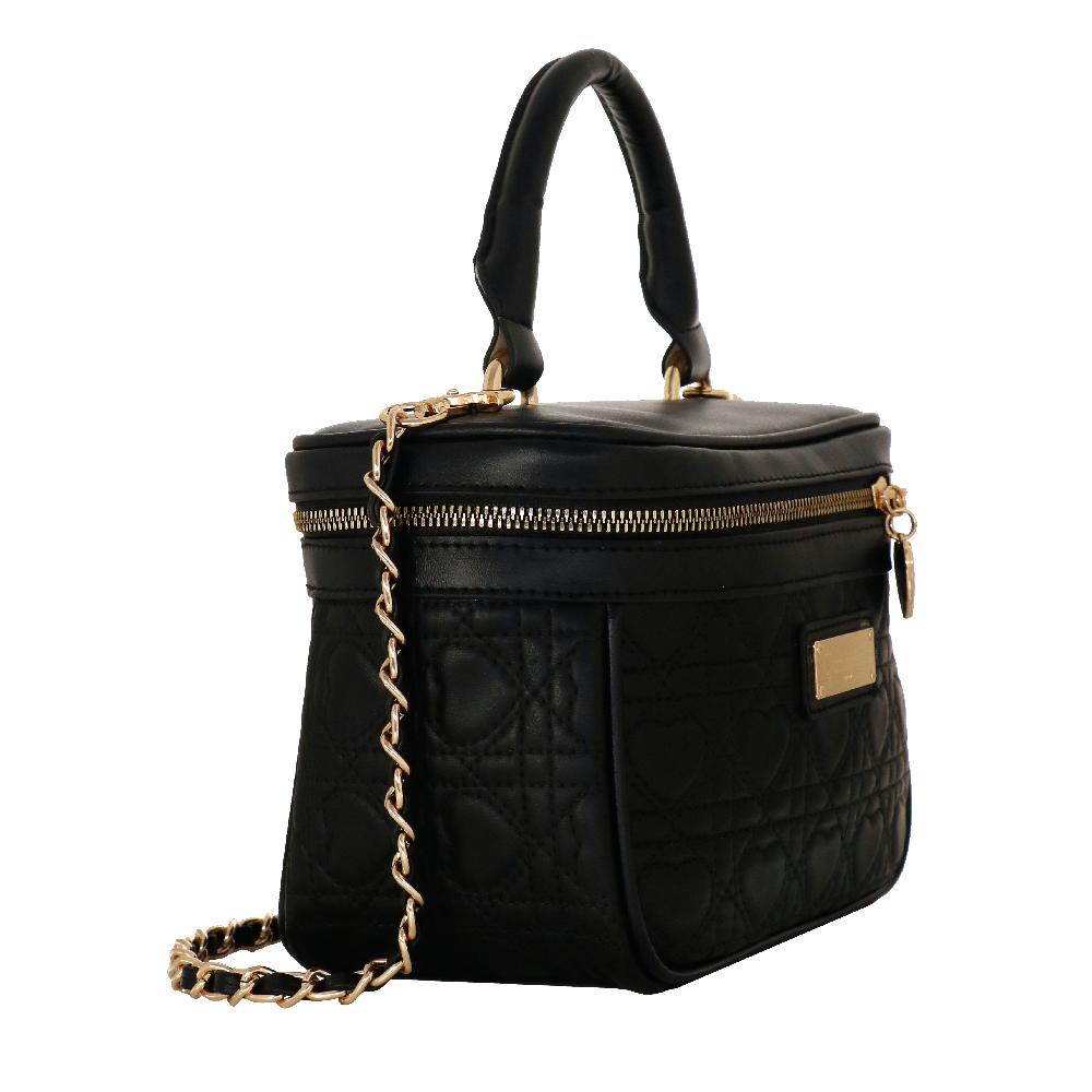 bauletto queen of hearts di camomilla milano cod. 00189 nero/ rosso