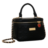 bauletto queen of hearts di camomilla milano cod. 00189 nero/ rosso