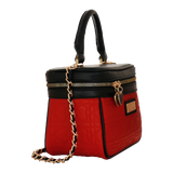 bauletto queen of hearts di camomilla milano cod. 00189 nero/ rosso