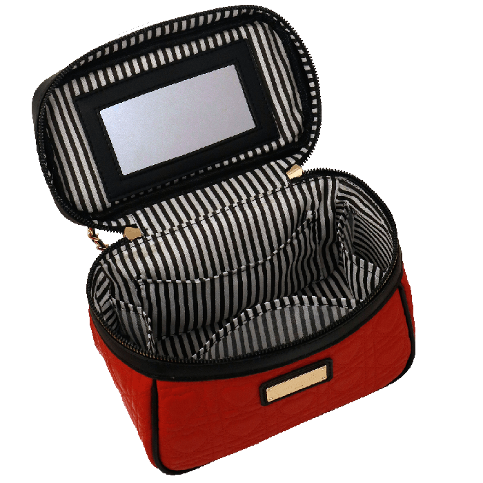 bauletto queen of hearts di camomilla milano cod. 00189 nero/ rosso