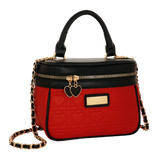bauletto queen of hearts di camomilla milano cod. 00189 nero/ rosso