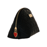 pouch L qeen of hearts di camomilla milano cod.00729 nero/ rosso