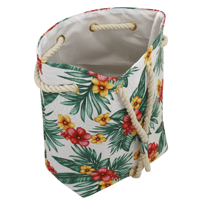 sacca mare tropical nero Aloha di camomilla milano cod. 00701 nero/ bianco