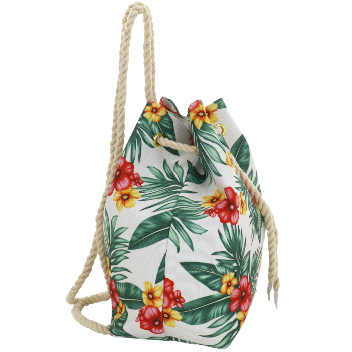 sacca mare tropical nero Aloha di camomilla milano cod. 00701 nero/ bianco