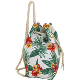 sacca mare tropical nero Aloha di camomilla milano cod. 00701 nero/ bianco