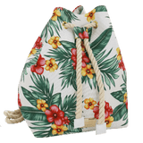 sacca mare tropical nero Aloha di camomilla milano cod. 00701 nero/ bianco