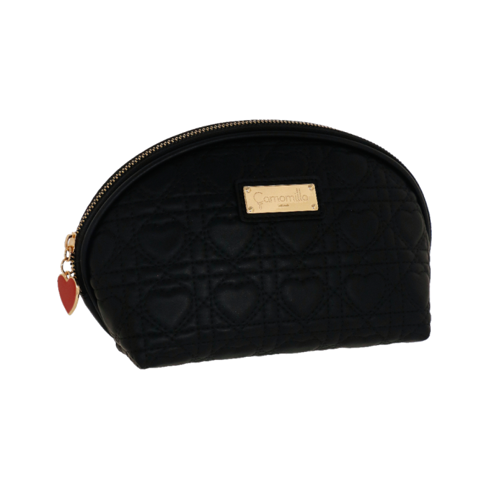 pouch M queen of hearts di camomilla milano cod. 00769 rosso/ nero