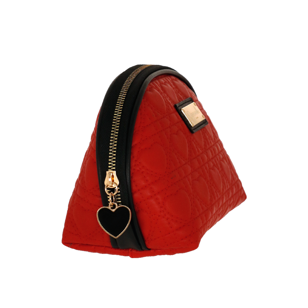 pouch M queen of hearts di camomilla milano cod. 00769 rosso/ nero