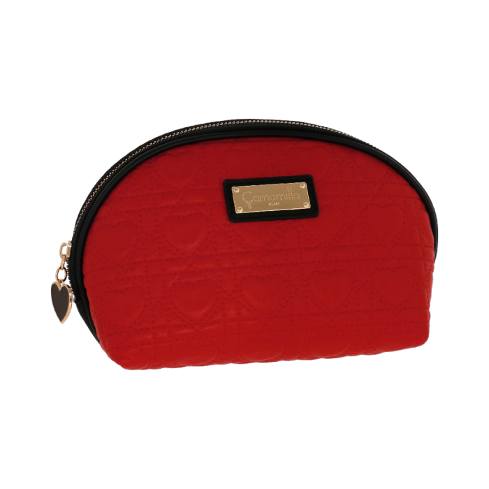 pouch M queen of hearts di camomilla milano cod. 00769 rosso/ nero