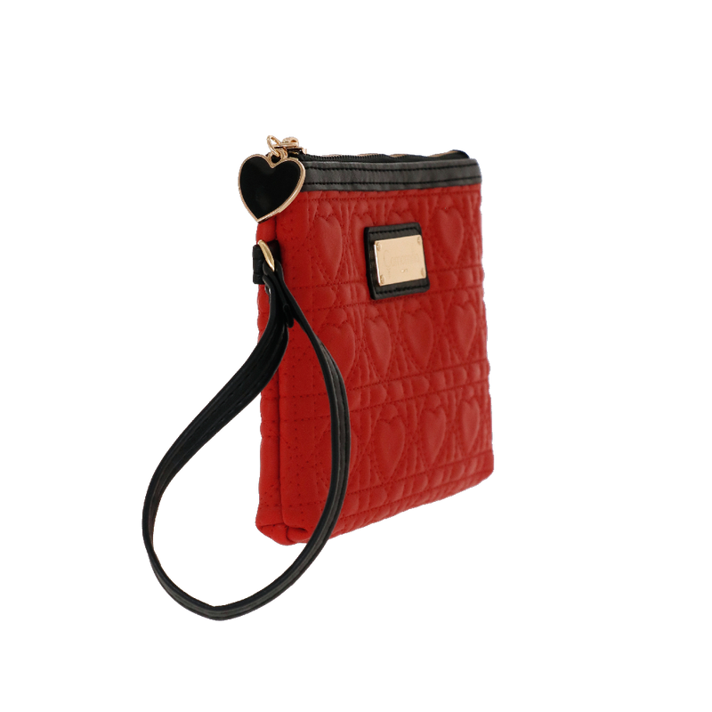 busta M piatta queen of hearts di camomilla milano cod. 01278 nero/ rosso