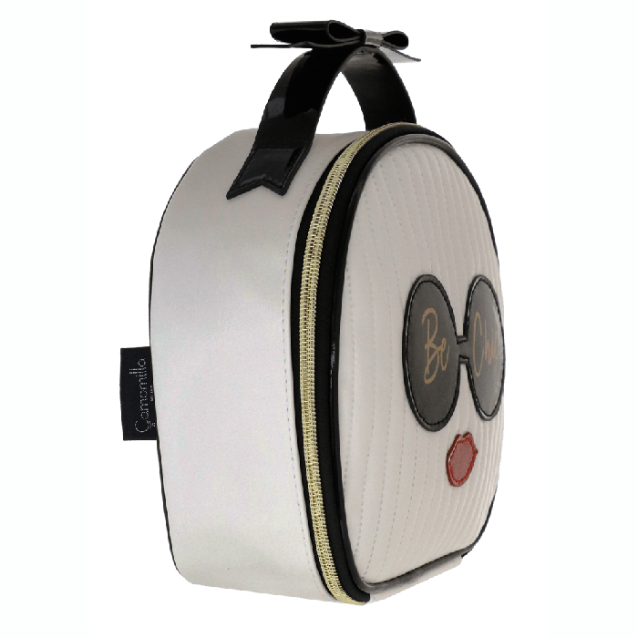 Vanity bag be chic di camomilla milano  cod.02054 bianco/ rosa