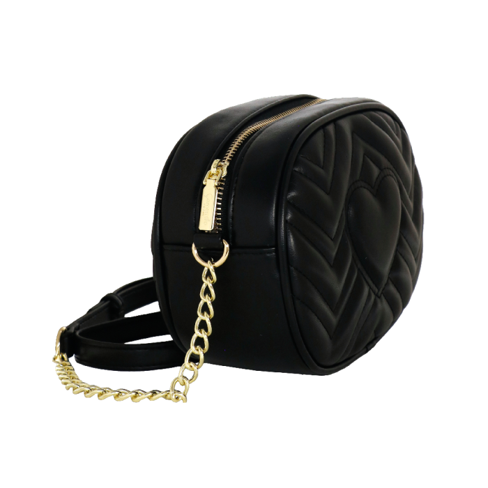 borsa a tracolla solo cuore di camomilla milano cod.02143 nero/ oro/ argento/ cipria/bordeaux
