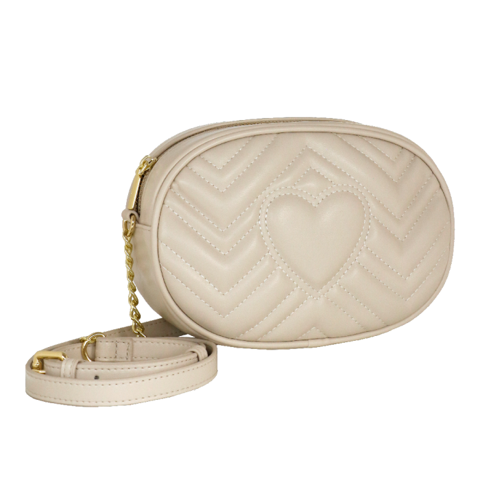 borsa a tracolla solo cuore di camomilla milano cod.02143 nero/ oro/ argento/ cipria/bordeaux