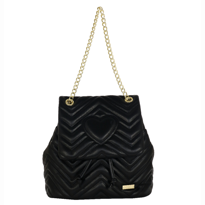zaino solo cuore di camomilla milano cod. 02149 nero