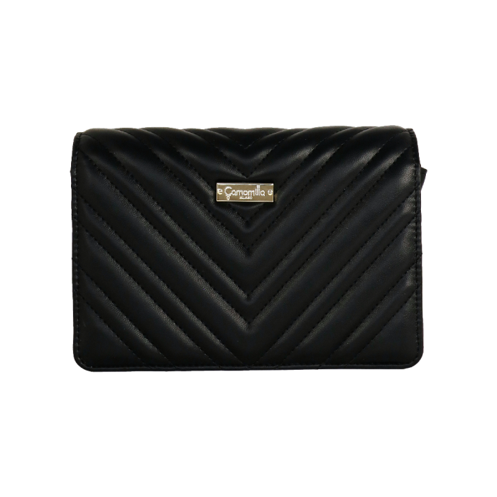 borsa portafoglio solo cuore di camomilla milano cod. 02155 nero/ bordeaux