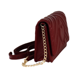 borsa portafoglio solo cuore di camomilla milano cod. 02155 nero/ bordeaux