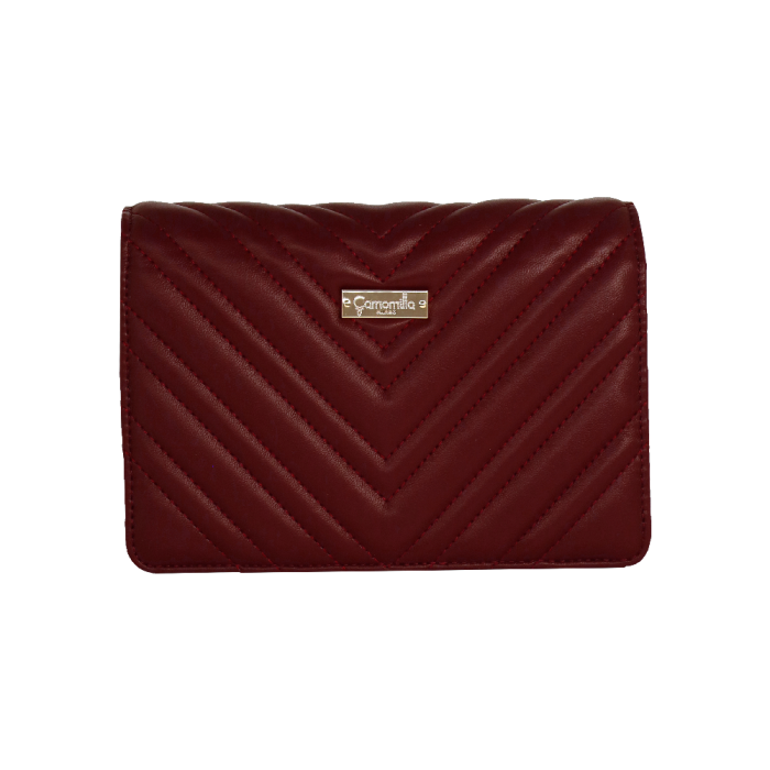 borsa portafoglio solo cuore di camomilla milano cod. 02155 nero/ bordeaux