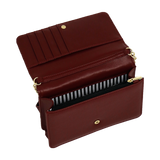 borsa portafoglio solo cuore di camomilla milano cod. 02155 nero/ bordeaux