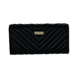 portafoglio donna solo cuore L di camomilla milano nero/ bordeaux