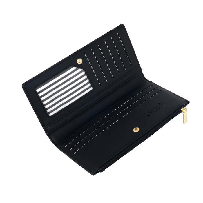 portafoglio donna easy L di camomilla milano cod. 03083 nero/ tortora