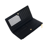 portafoglio donna easy L di camomilla milano cod. 03083 nero/ tortora