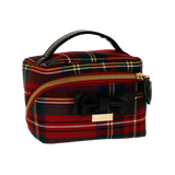 Beauty bag S tartan touch rosso di camomilla Milano cod.03755