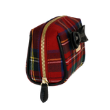 Necessaire S/M tartan touch rosso di camomilla Milano cod.03761