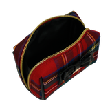 Necessaire S/M tartan touch rosso di camomilla Milano cod.03761