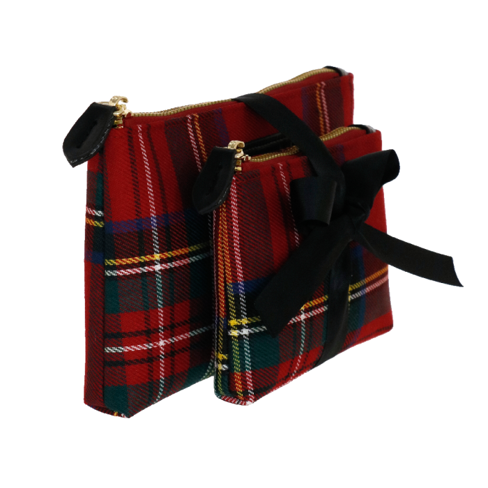 Set buste tartan touch rosso di camomilla Milano cod.03828