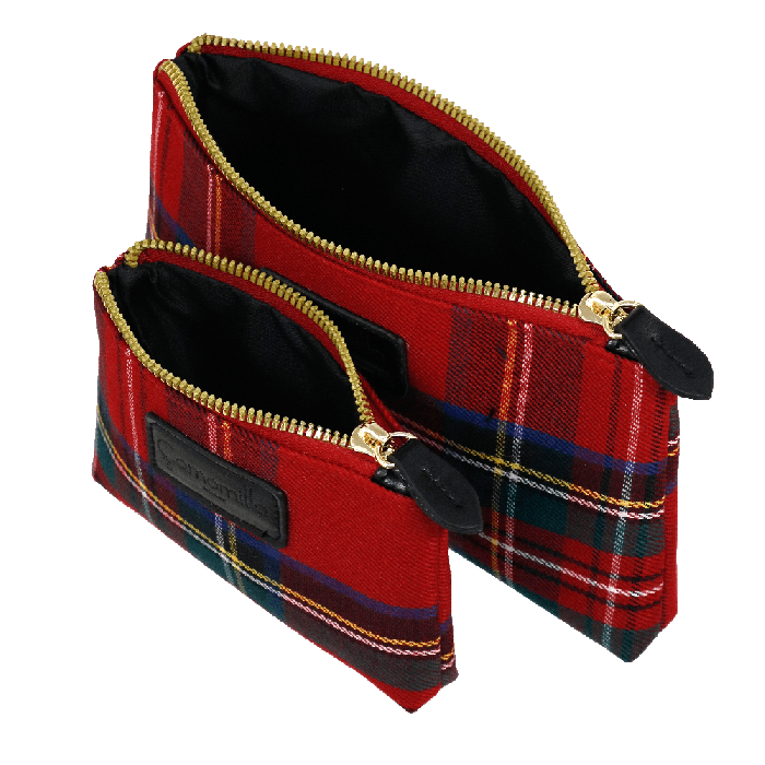 Set buste tartan touch rosso di camomilla Milano cod.03828
