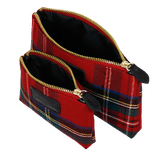 Set buste tartan touch rosso di camomilla Milano cod.03828