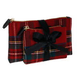 Set buste tartan touch rosso di camomilla Milano cod.03828