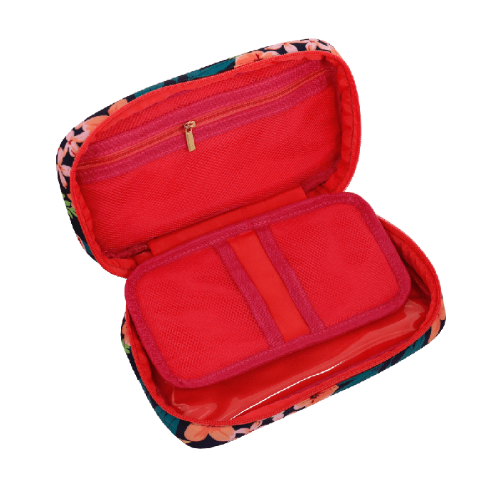 Travel organizer blu flowers di camomilla milano cod. 03845