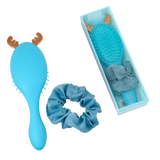 set spazzola / elastico di camomilla milano rosa/ lilla/ azzurro