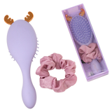 set spazzola / elastico di camomilla milano rosa/ lilla/ azzurro