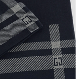 berretto beanie e sciarpa coordinato uomo di gaudì V3AI-11458 blu