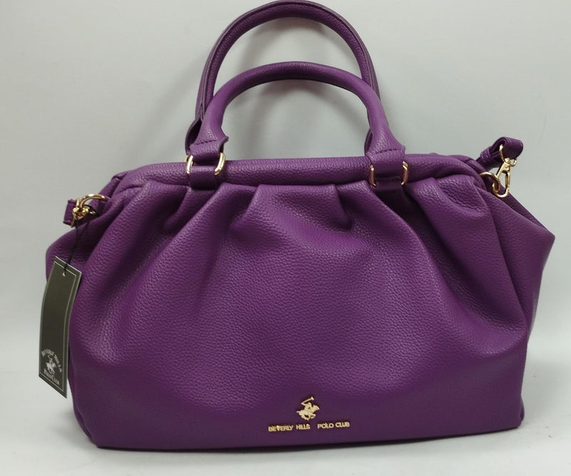 borsa donna beverly hills polo club bh-4310 aubergine/ nero/ moro