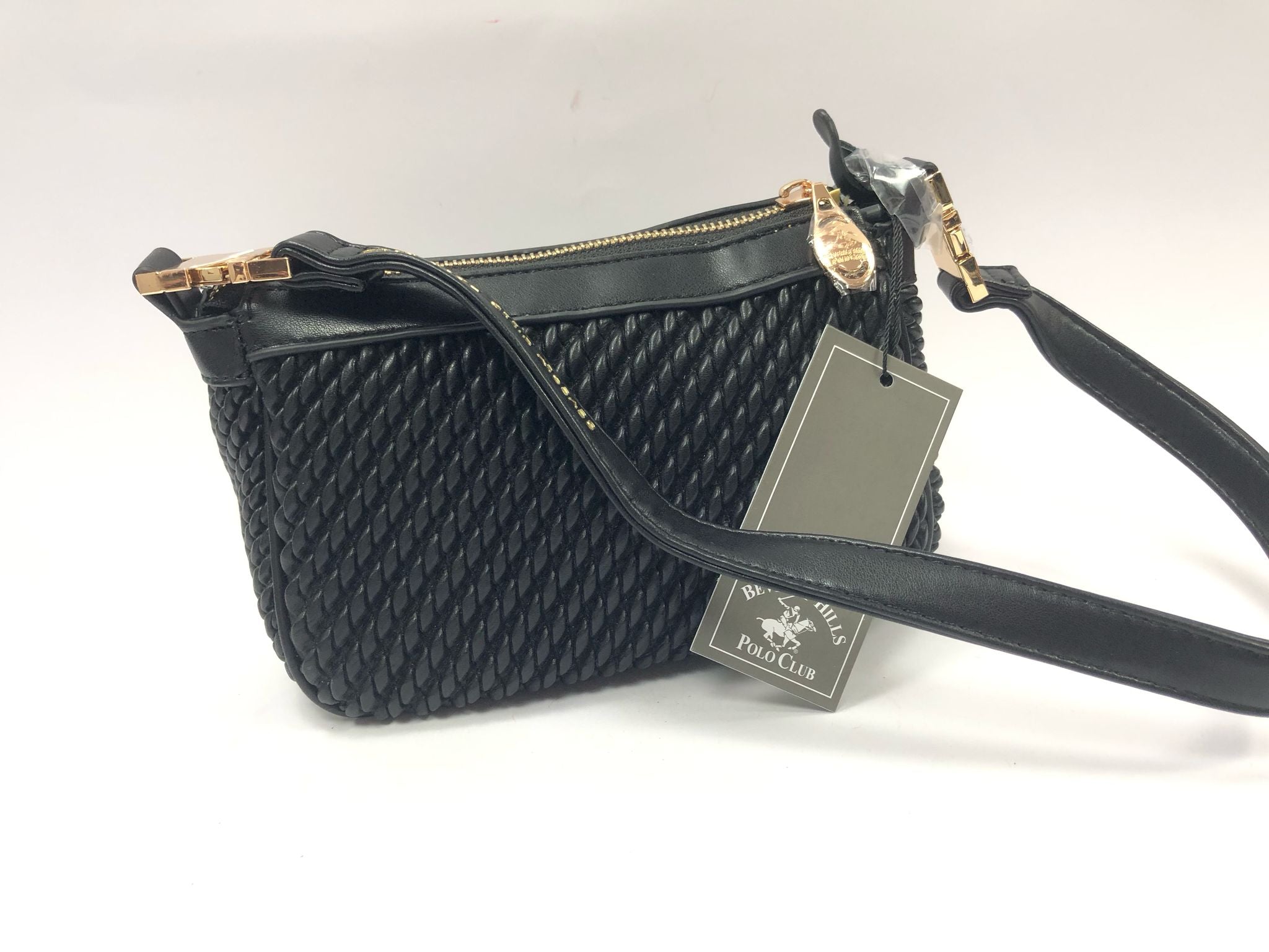 borsa donna beverly hills polo club bh-4104 azzurro/ beige / nero