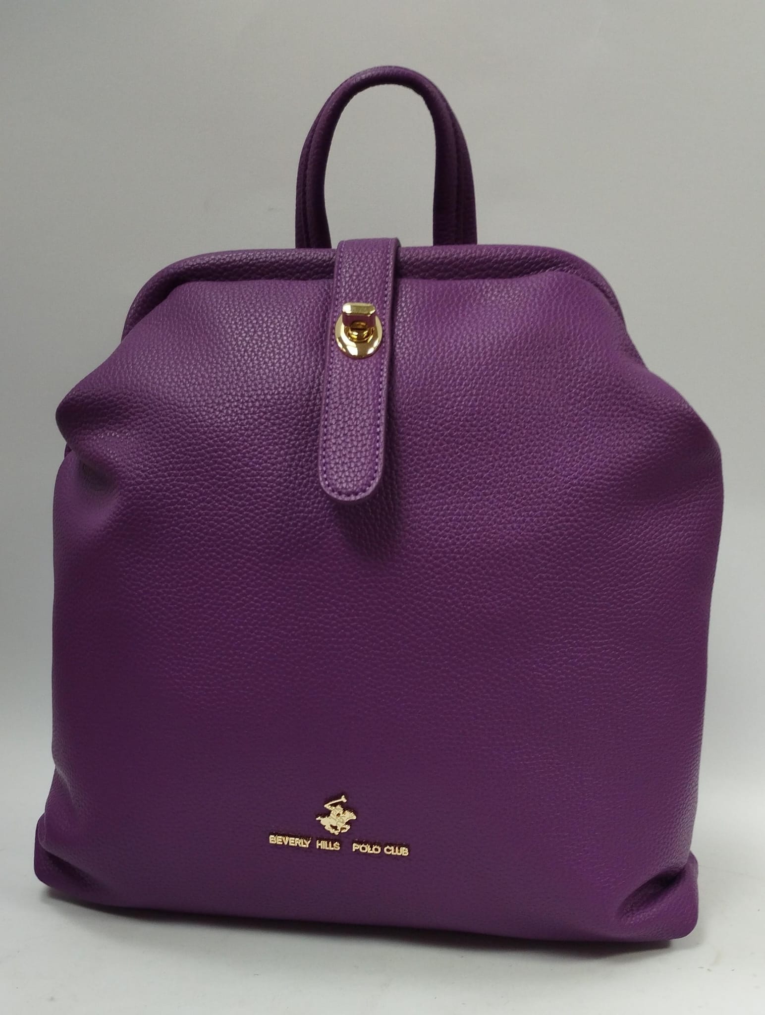 zaino donna beverly hills polo club bh-4312 aubergine/ nero/ mattone