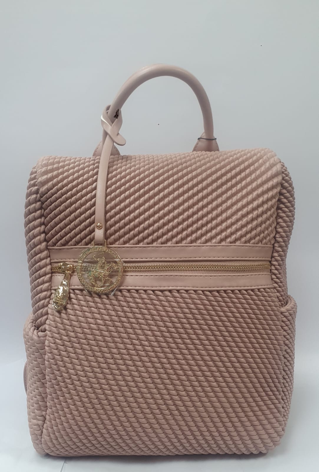 zaino donna beverly hills polo club bh-412 cipria/ beige/ nero/ azzurro