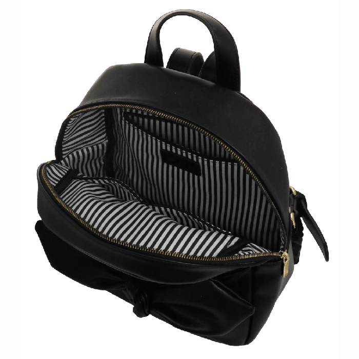 zaino maxi bow di camomilla milano cod.10949 nero/ tortora