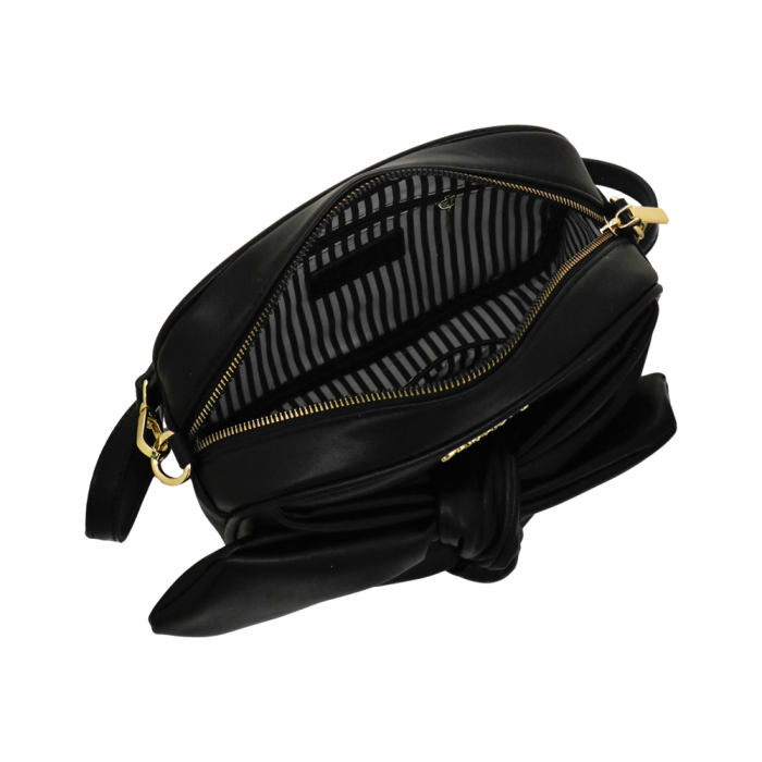 borsa tracolla maxi bow di camomilla milano cod. 10959 nero/ tortora