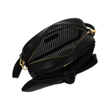 borsa tracolla maxi bow di camomilla milano cod. 10959 nero/ tortora