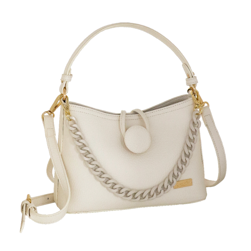Borsa a mano e a tracolla clare camomilla Milano nero/ tortora/lilla/giallo/ rosa/ bianco