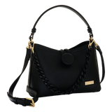 Borsa a mano e a tracolla clare camomilla Milano nero/ tortora/lilla/giallo/ rosa/ bianco