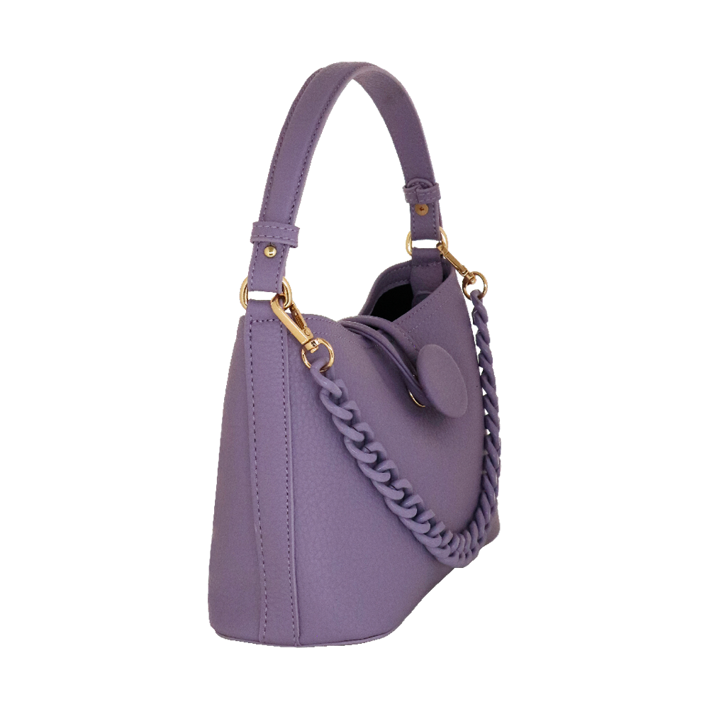 Borsa a mano e a tracolla clare camomilla Milano nero/ tortora/lilla/giallo/ rosa/ bianco