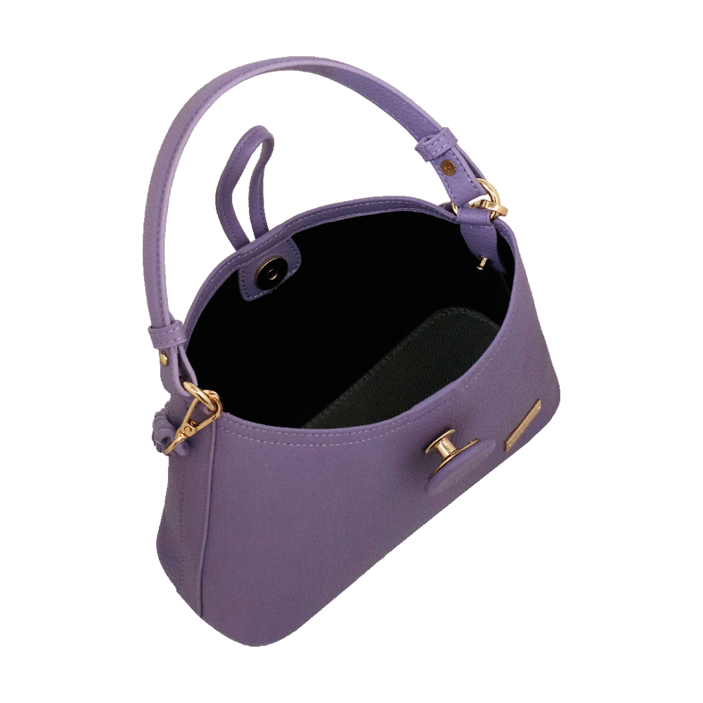 Borsa a mano e a tracolla clare camomilla Milano nero/ tortora/lilla/giallo/ rosa/ bianco