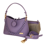 Borsa a mano e a tracolla clare camomilla Milano nero/ tortora/lilla/giallo/ rosa/ bianco