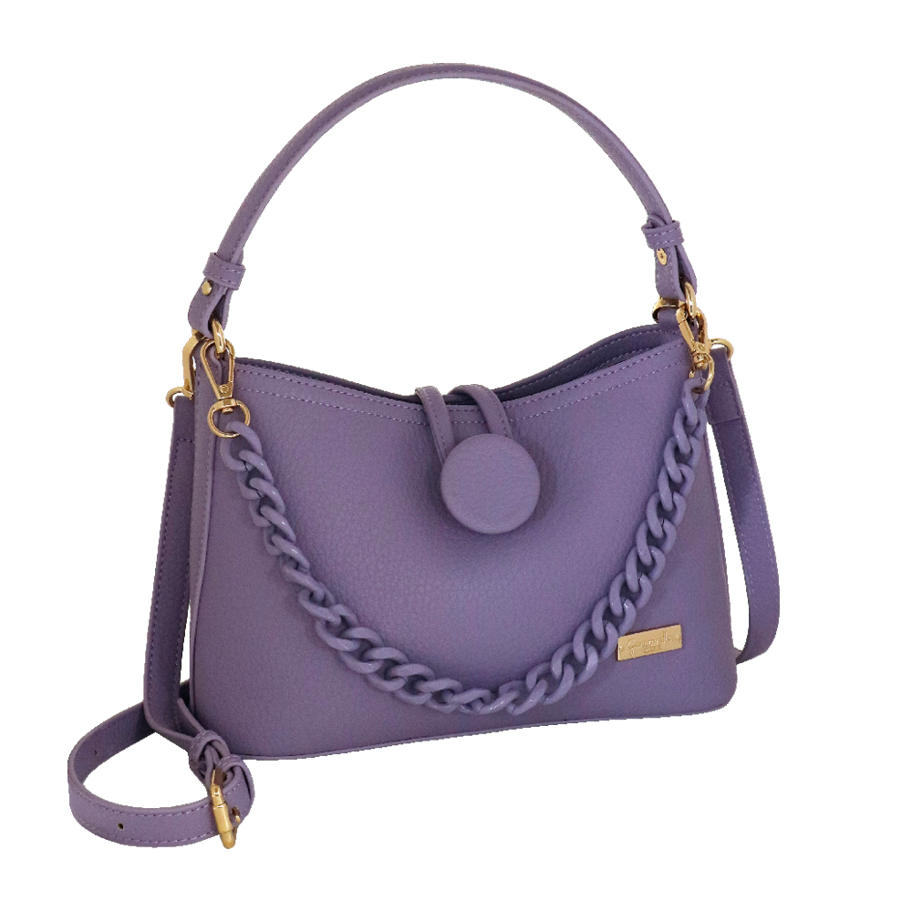 Borsa a mano e a tracolla clare camomilla Milano nero/ tortora/lilla/giallo/ rosa/ bianco