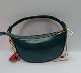 borsa a mano donna Love to Love art. LO-283 nero/ verde militare/ vinaccio/ petrolio/ rosso